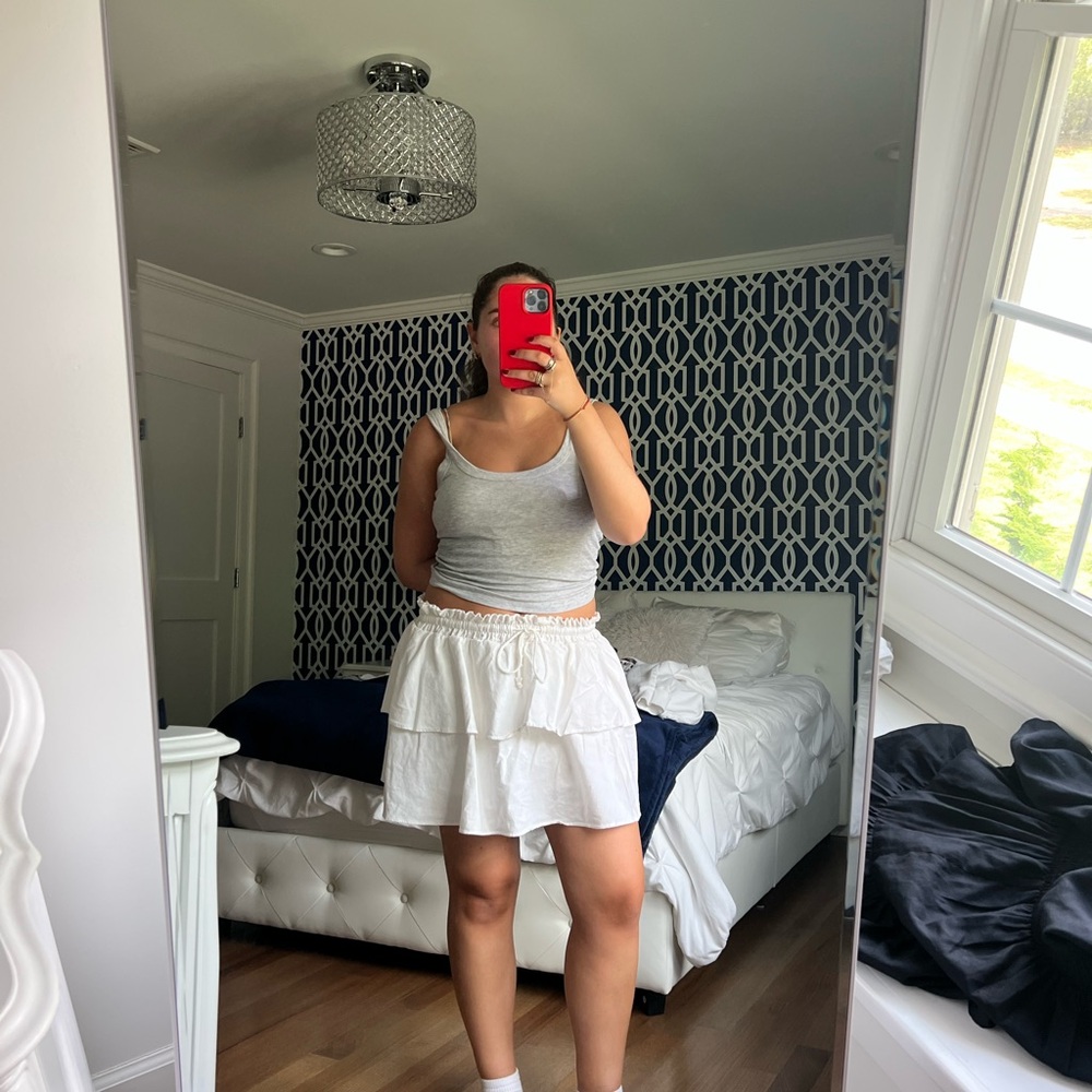 Stoney Clover Lane White Mini Skirt